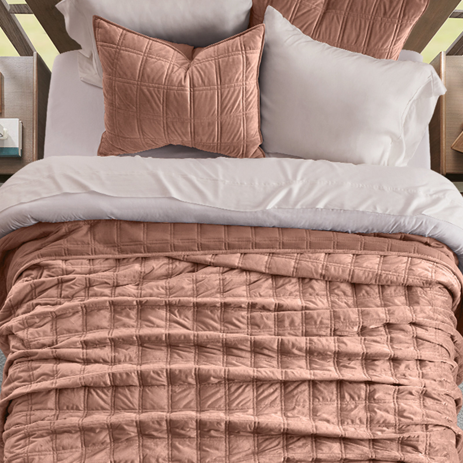 EVERGRACEHOME Velvet Quilt - Thumbnail 3